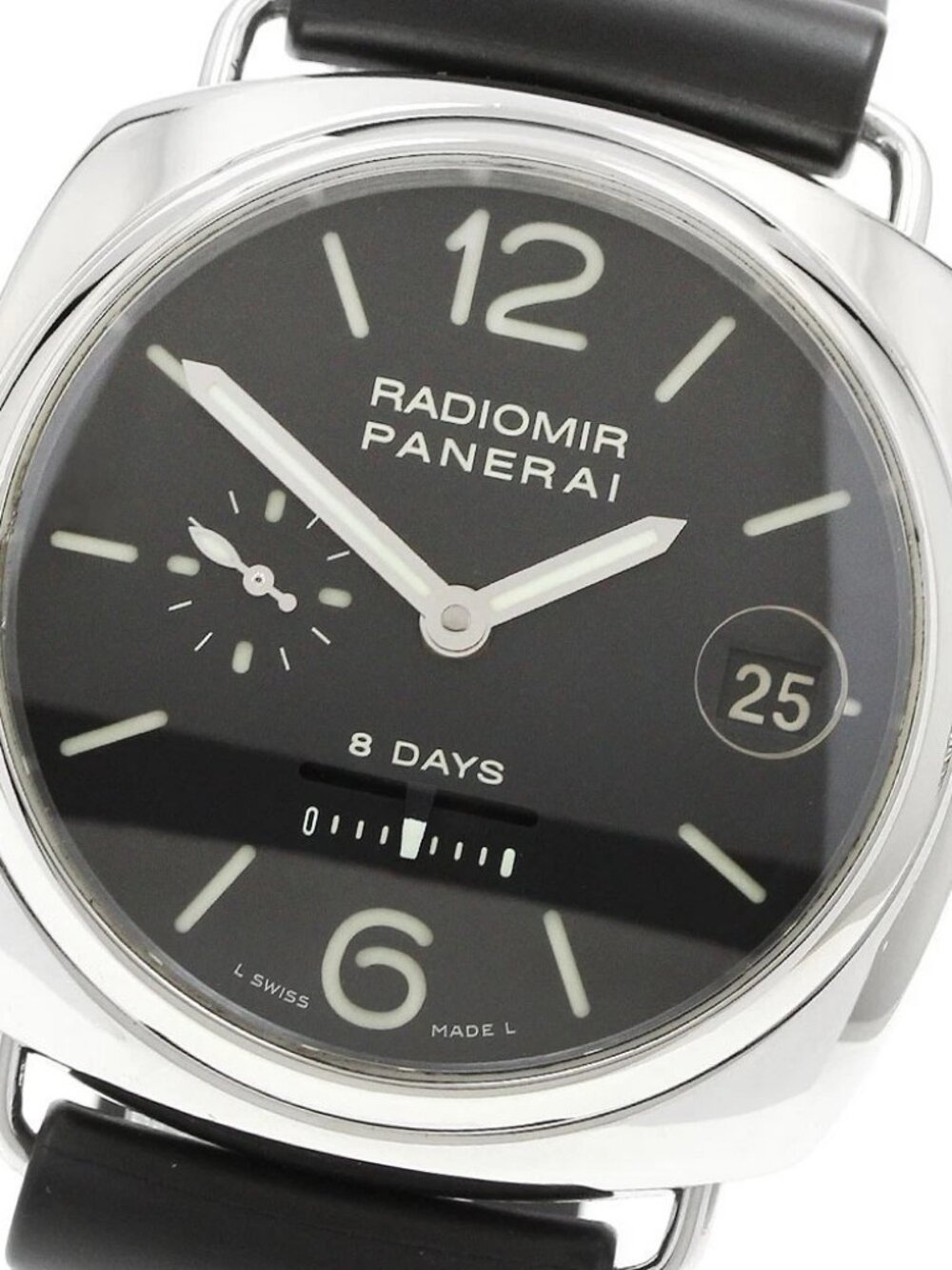 PANERAI Radiomir 8 Days PAM00268 Date black Dial Hand Winding Men's Watch_966367